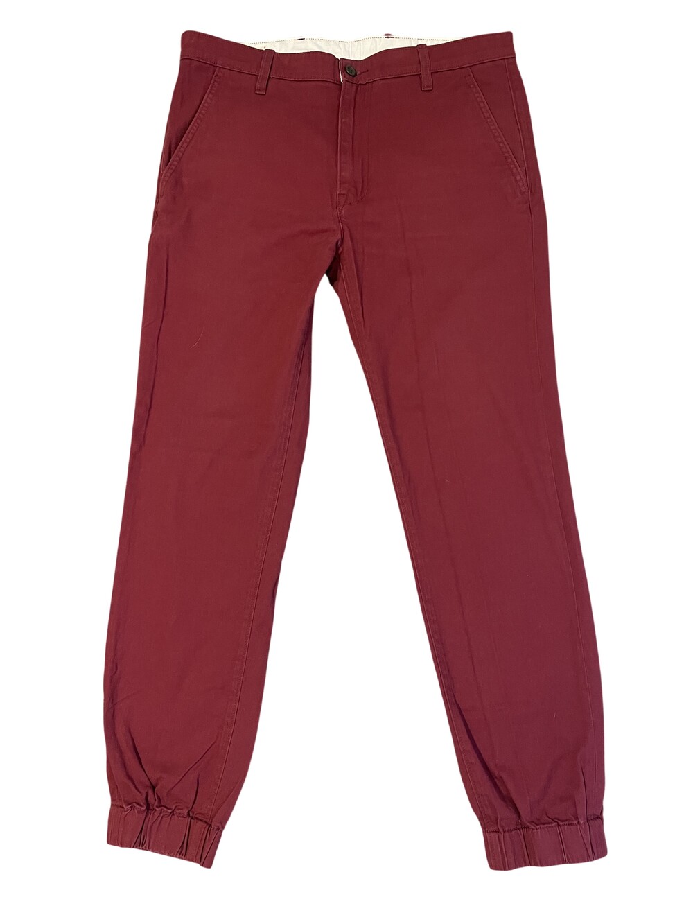 Levi's Pants Mens 34x31 Red Jogger Chino Slim Tapered Cuffed Casual Cotton